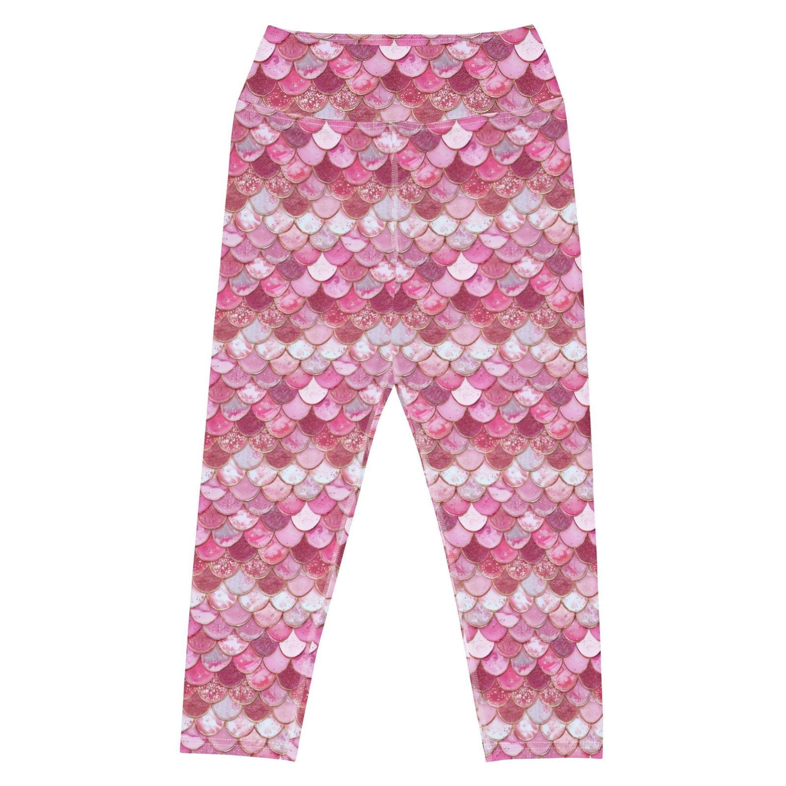 Pink Pearl Mermaid Capri Swim Leggings - Salinity Swimwear