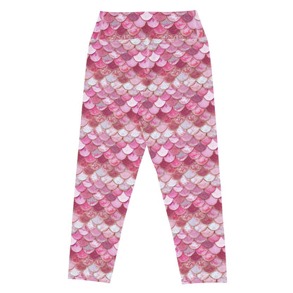 Pink Pearl Mermaid Capri Swim Leggings - Salinity Swimwear