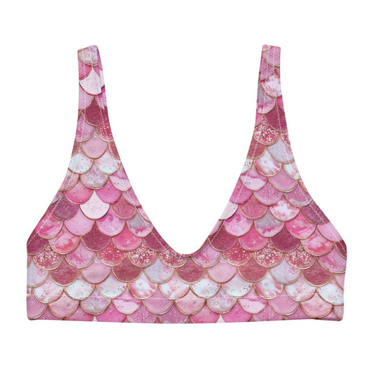 Pink Pearl Mermaid Eco Bikini Top - Salinity Swimwear