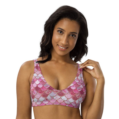 Pink Pearl Mermaid Eco Bikini Top - Salinity Swimwear