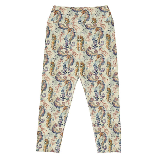 Seahorse Haven Capri Swim Leggings - Salinity Swimwear