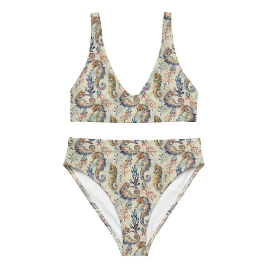 Seahorse Haven Eco High-Waisted Bikini Set - Salinity Swimwear