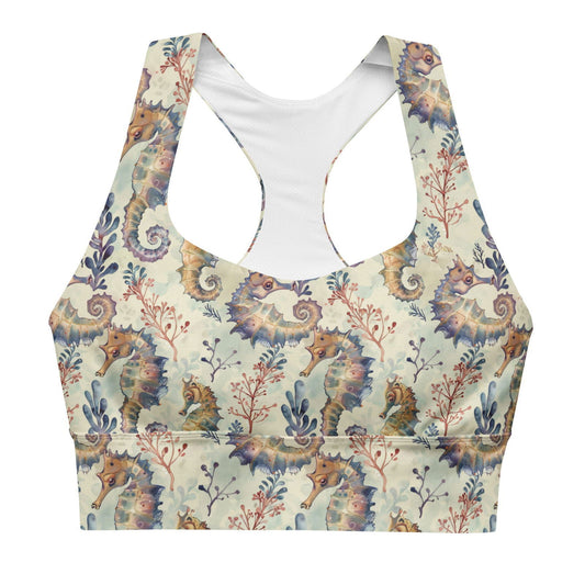 Seahorse Haven Eco Sports Bra Top - Salinity Swimwear