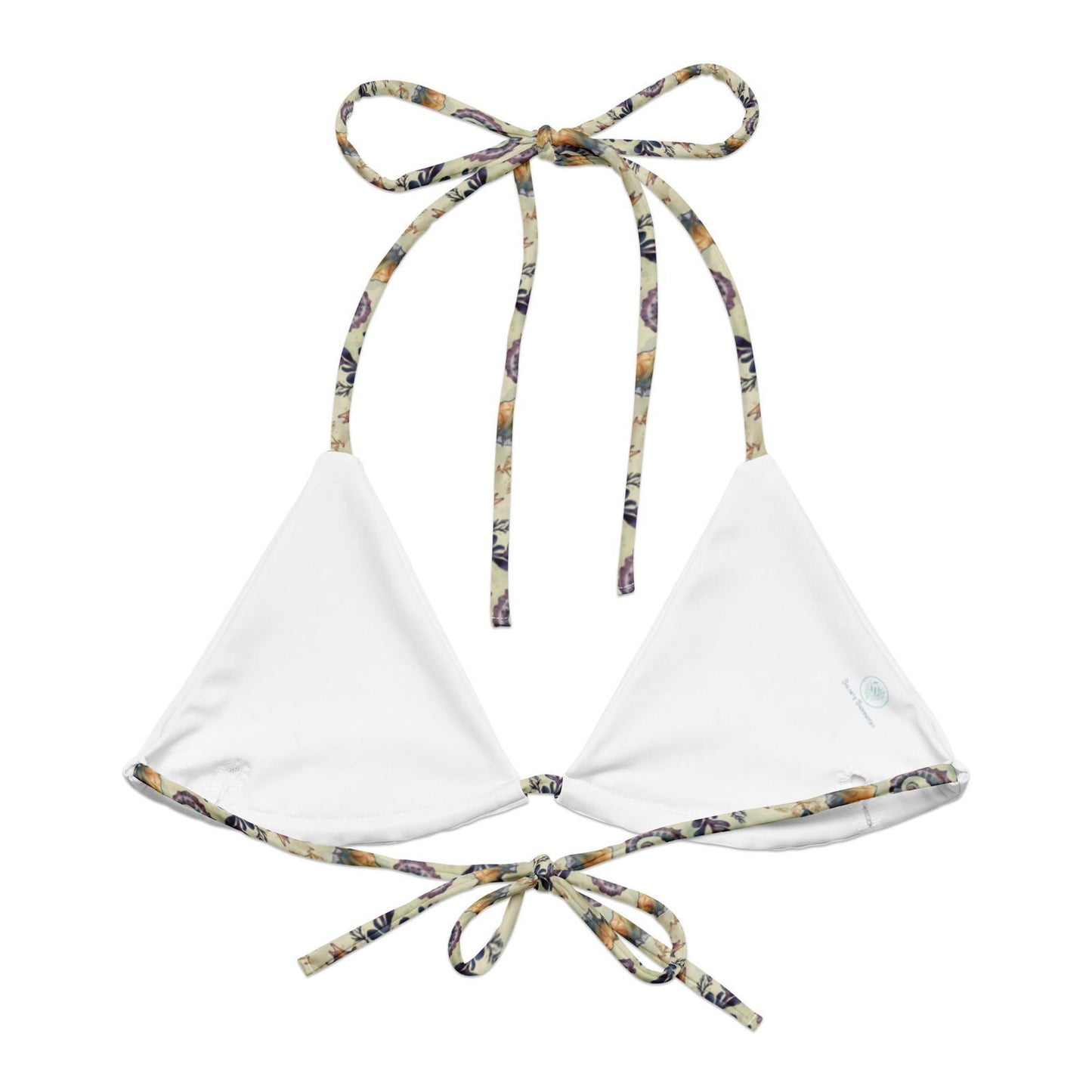 Seahorse Haven Eco String Bikini Top - Salinity Swimwear