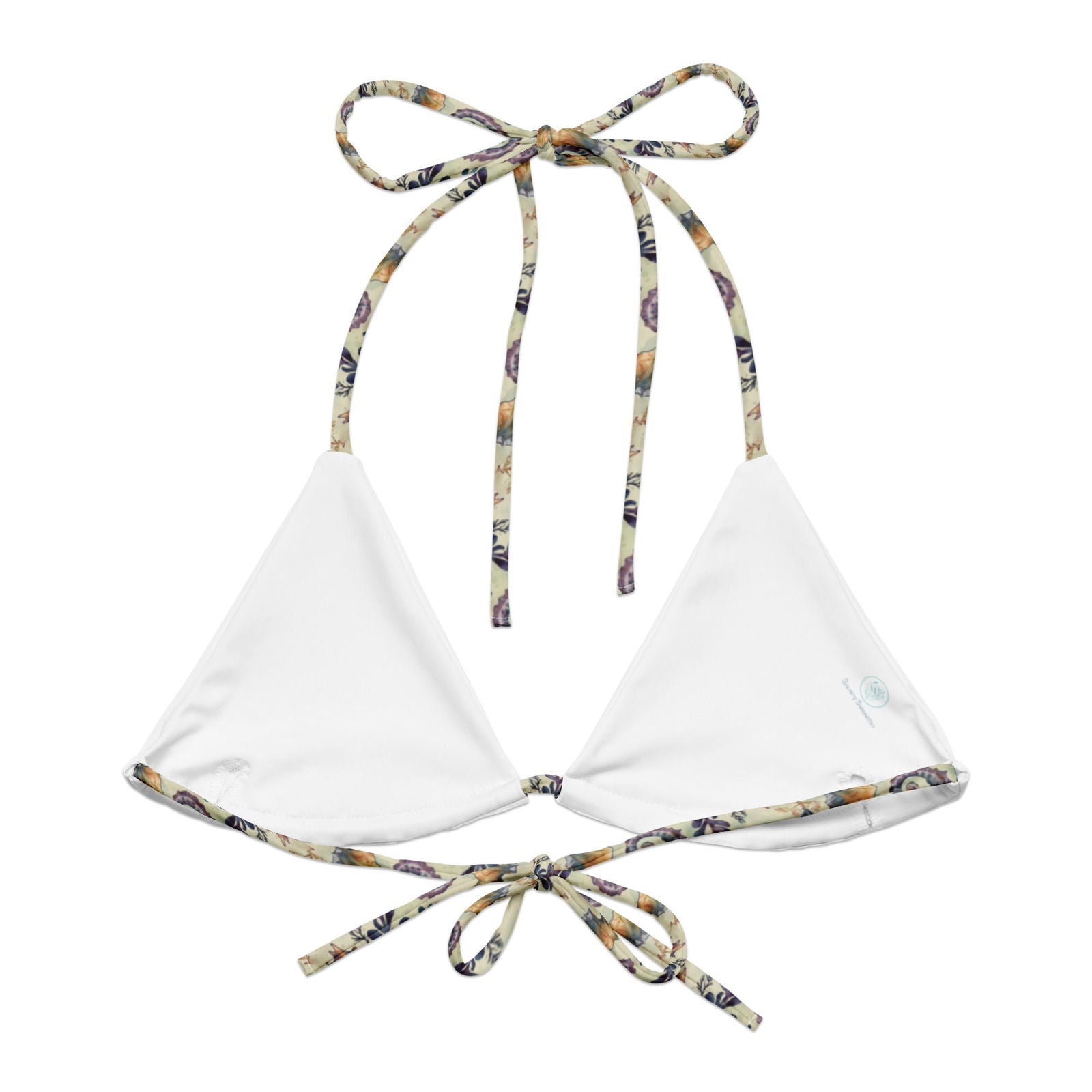 Seahorse Haven Eco String Bikini Top - Salinity Swimwear