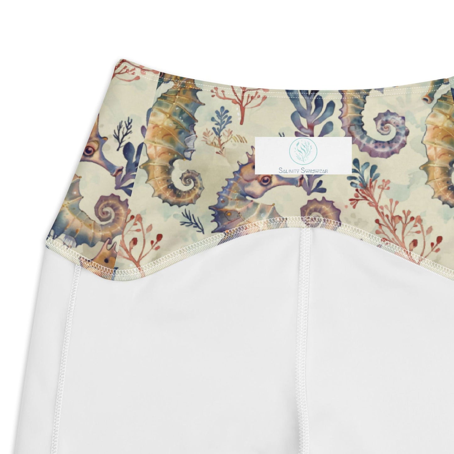 Seahorse Haven Eco Swim Leggings With Pockets - Salinity Swimwear