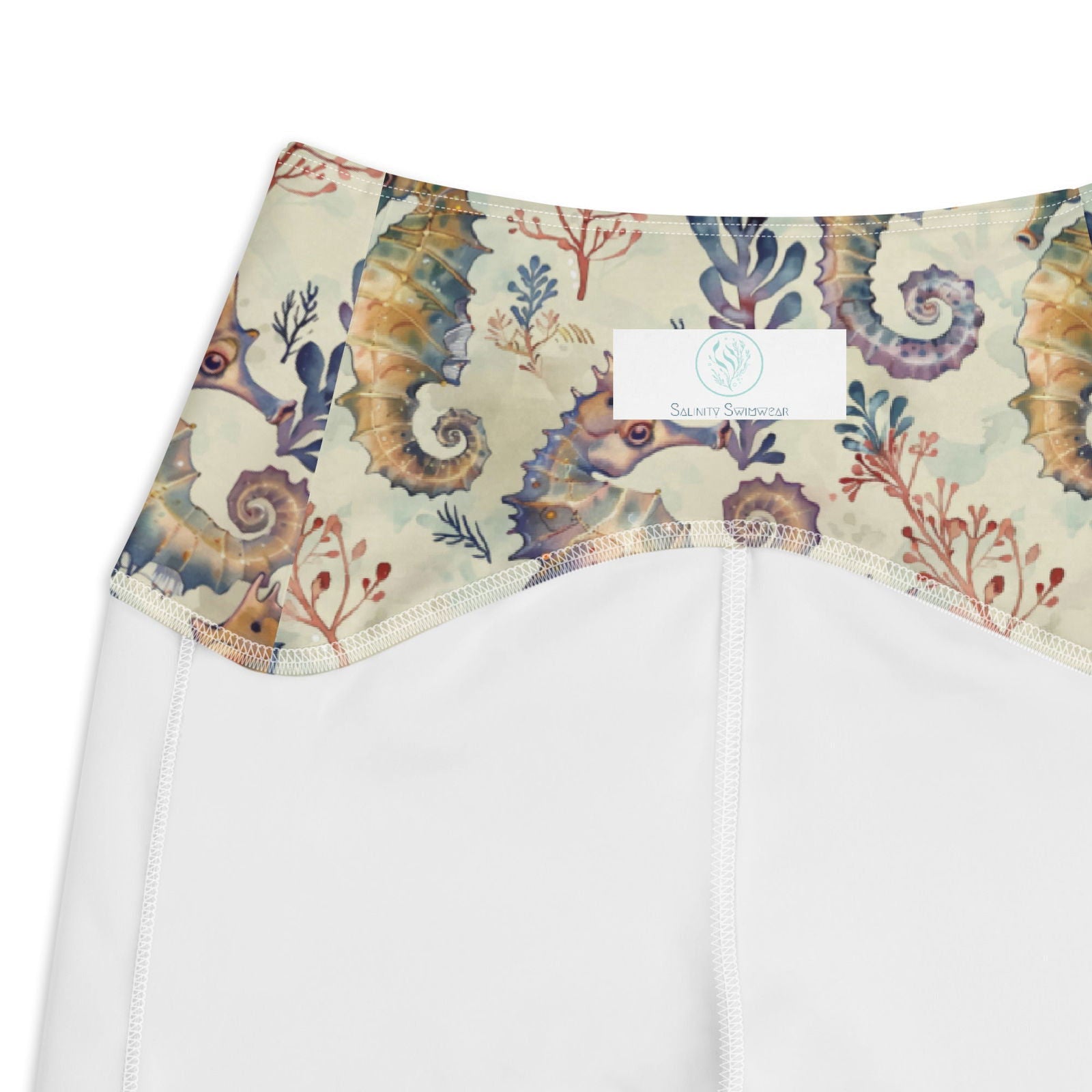 Seahorse Haven Eco Swim Leggings With Pockets - Salinity Swimwear