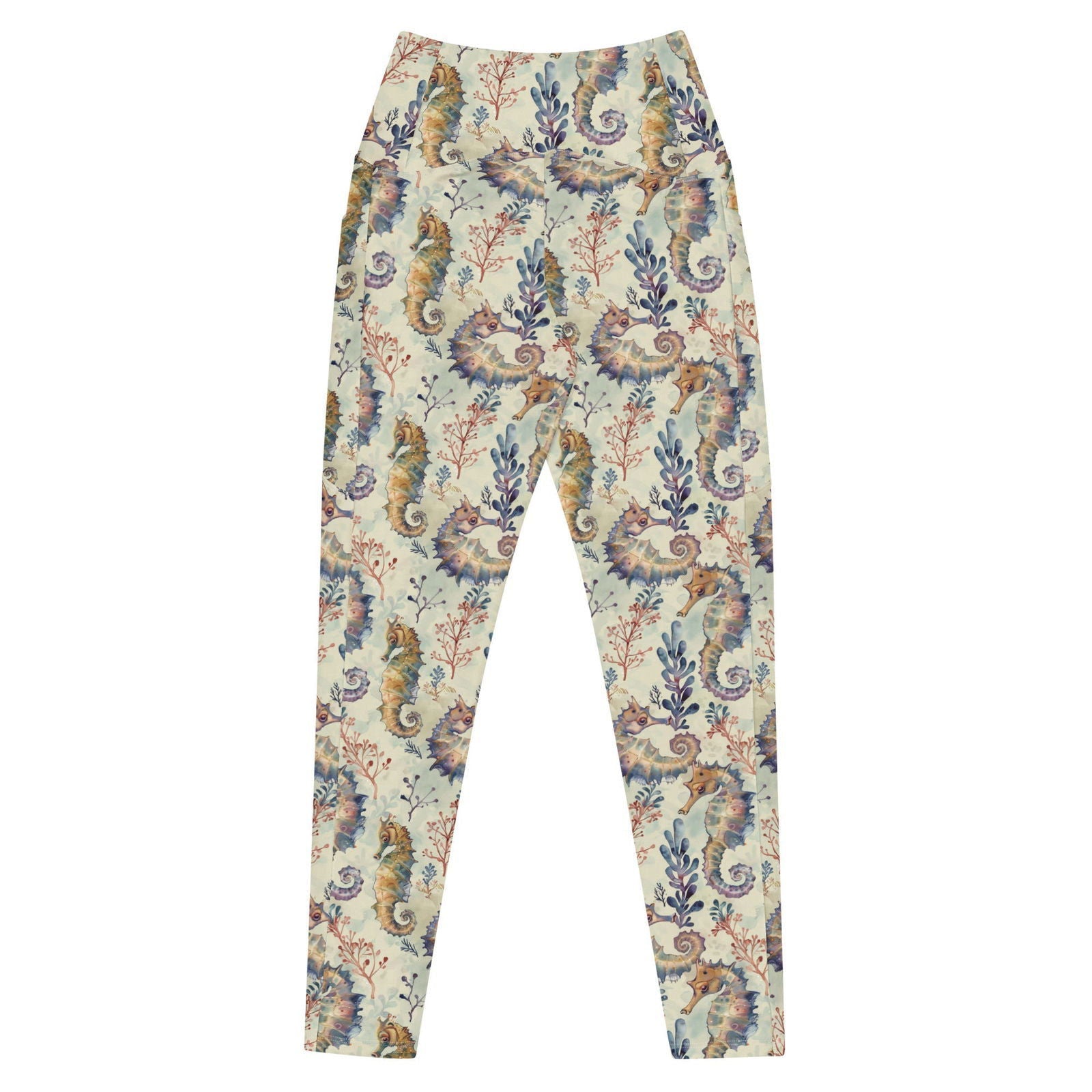 Seahorse Haven Eco Swim Leggings With Pockets - Salinity Swimwear