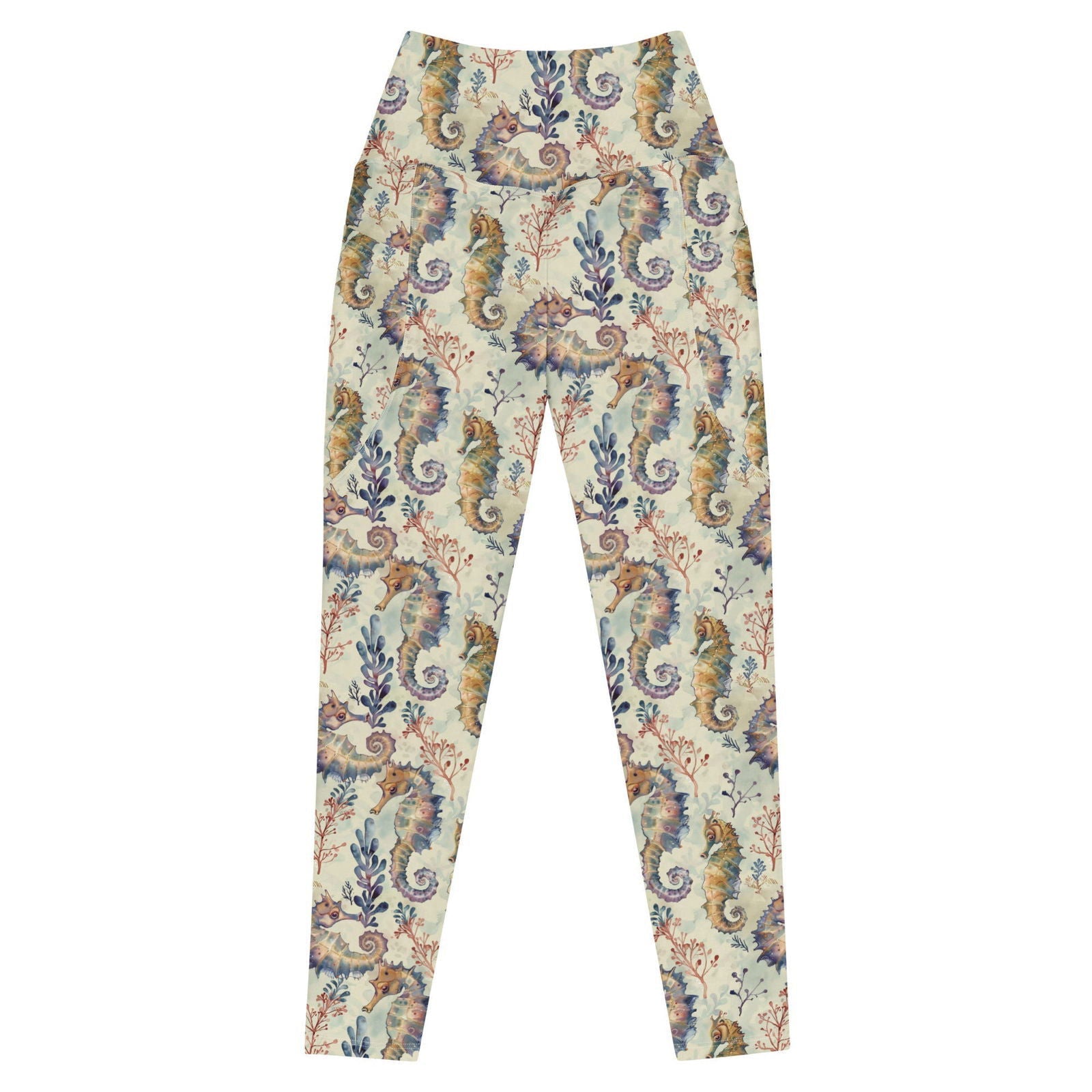 Seahorse Haven Eco Swim Leggings With Pockets - Salinity Swimwear