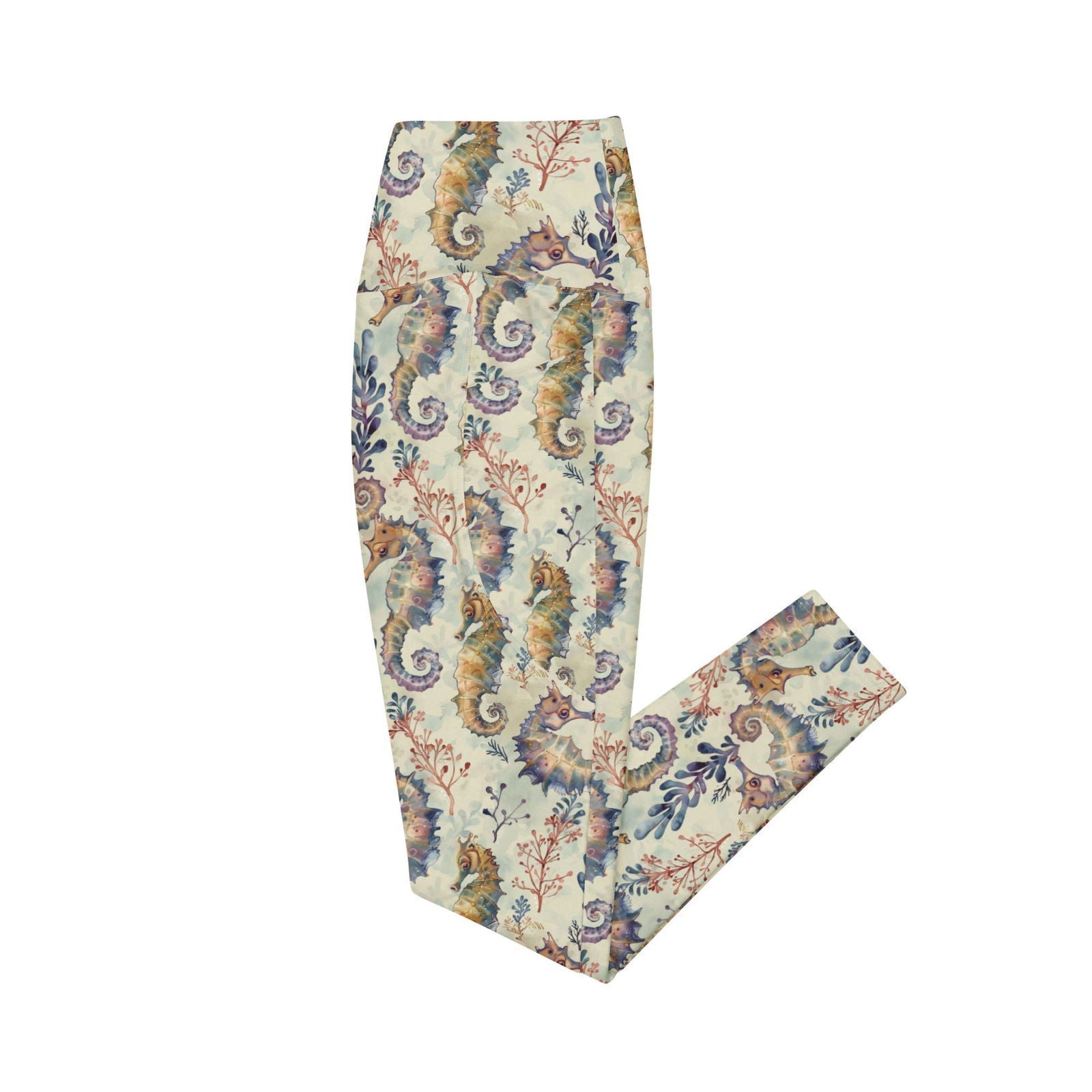 Seahorse Haven Eco Swim Leggings With Pockets - Salinity Swimwear