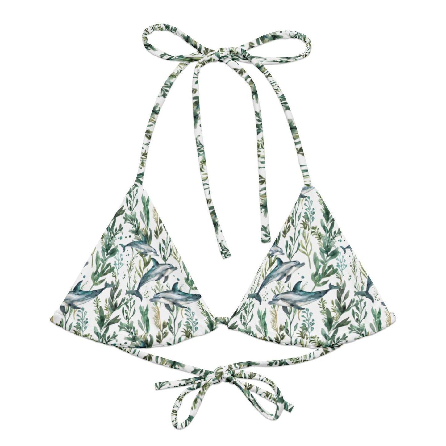 Seascape Dolphin Eco String Bikini Top - Salinity Swimwear