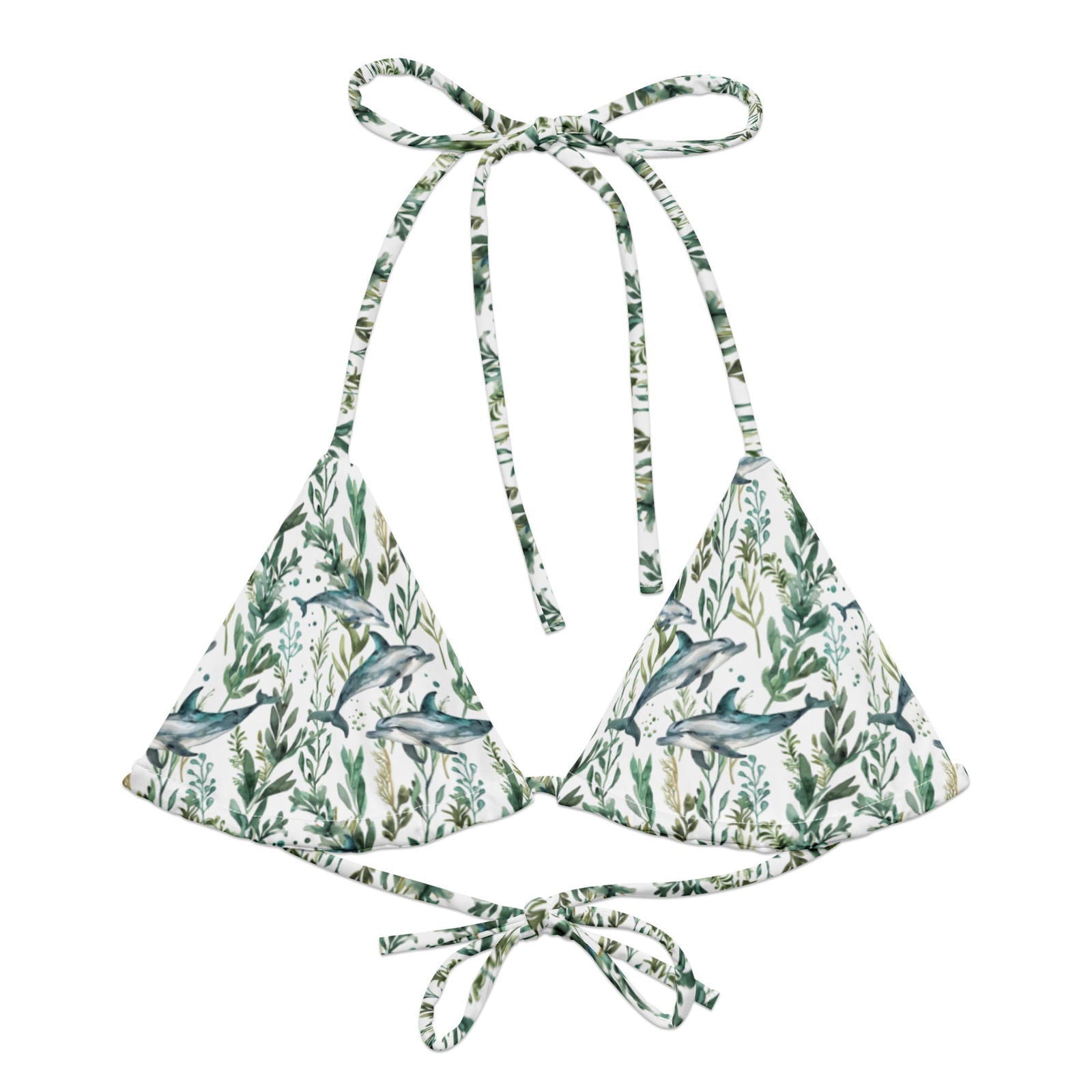 Seascape Dolphin Eco String Bikini Top - Salinity Swimwear