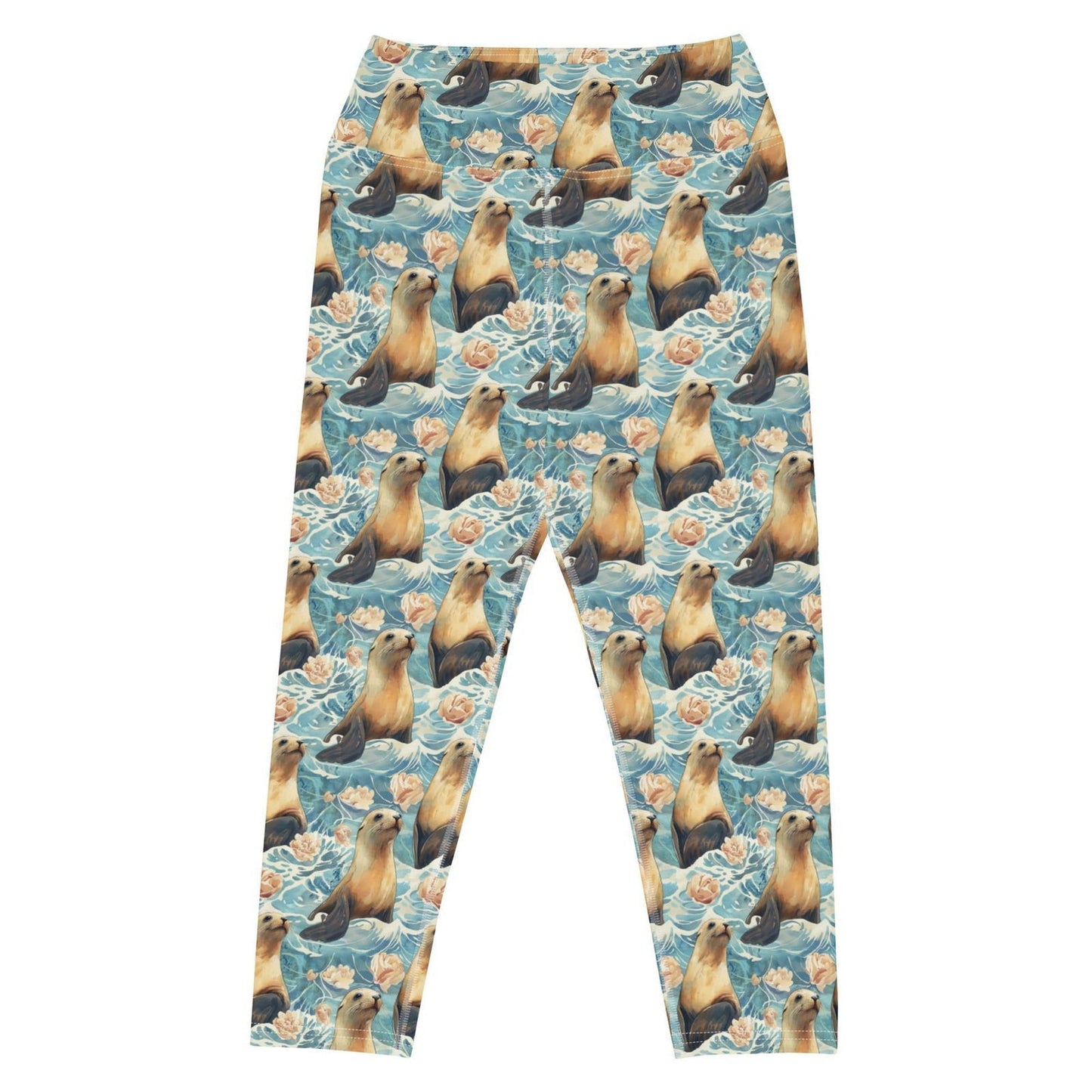 Seaside Sea Lion Capri Swim Leggings - Salinity Swimwear