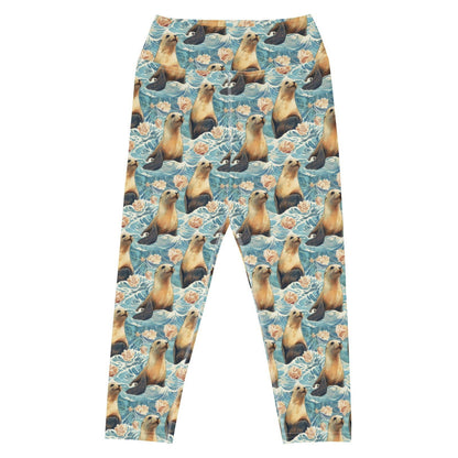 Seaside Sea Lion Capri Swim Leggings - Salinity Swimwear
