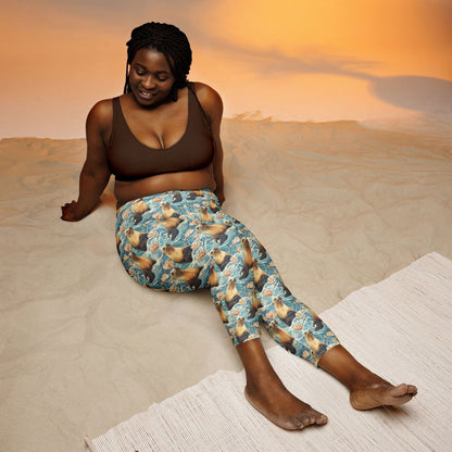 Seaside Sea Lion Capri Swim Leggings - Salinity Swimwear