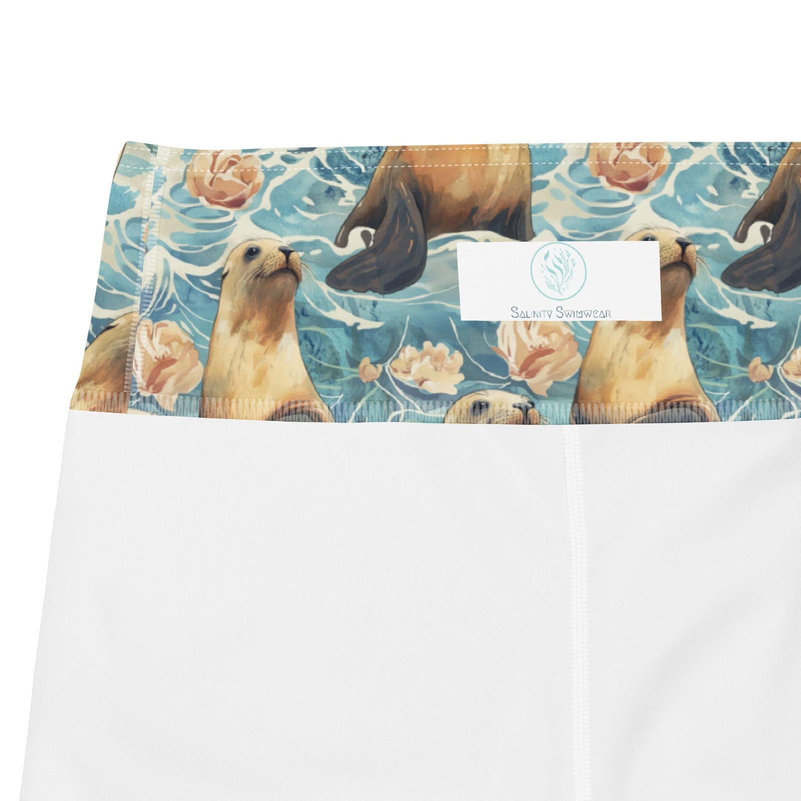 Seaside Sea Lion Capri Swim Leggings - Salinity Swimwear