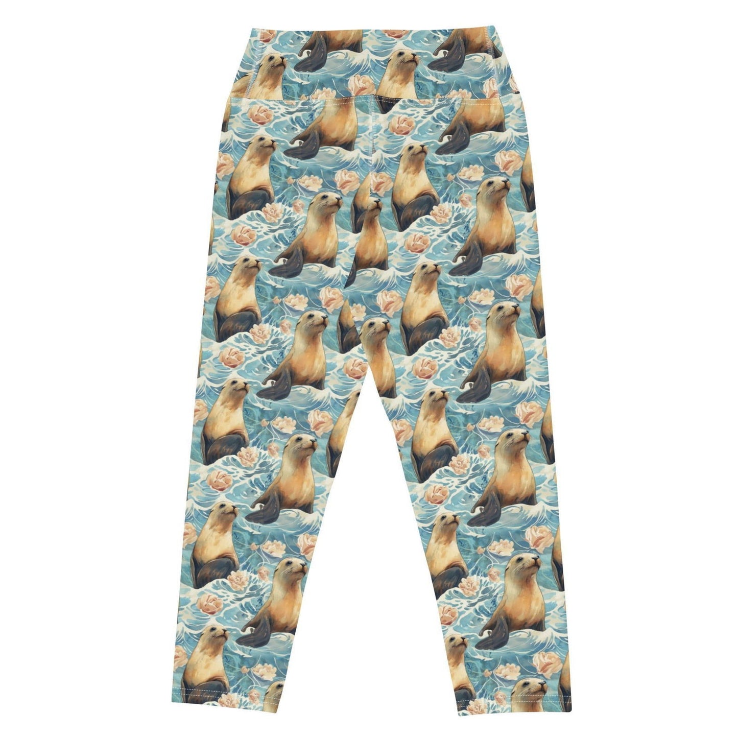 Seaside Sea Lion Capri Swim Leggings - Salinity Swimwear