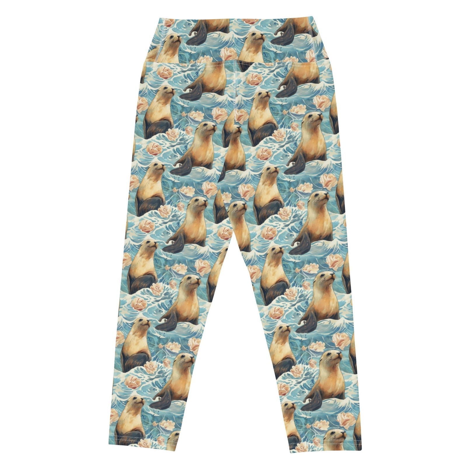 Seaside Sea Lion Capri Swim Leggings - Salinity Swimwear