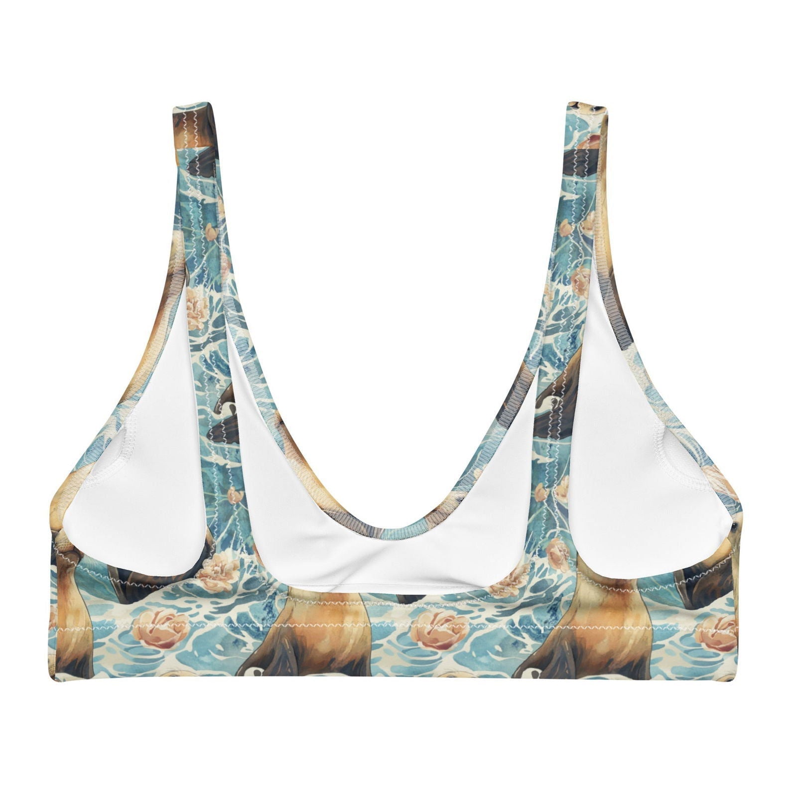 Seaside Sea Lion Eco Bikini Top - Salinity Swimwear