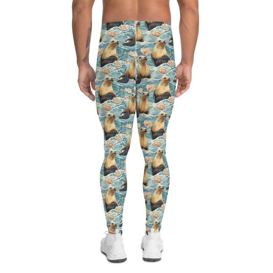 Seaside Sea Lion Men's Dive Leggings - Salinity Swimwear - Leggings   - #tag1# - #tag2# - #tag3# - #tag4#
