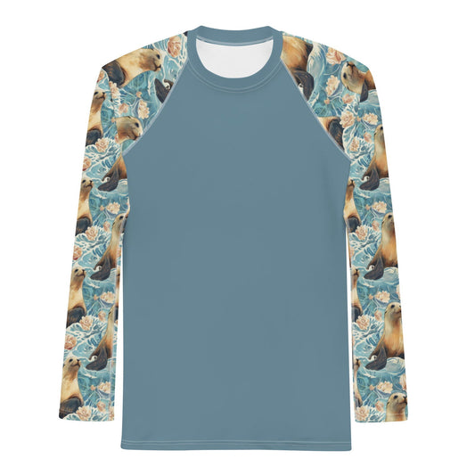 Seaside Sea Lion Men's Rash Guard - Salinity Swimwear - Rash Guard   - #tag1# - #tag2# - #tag3# - #tag4#
