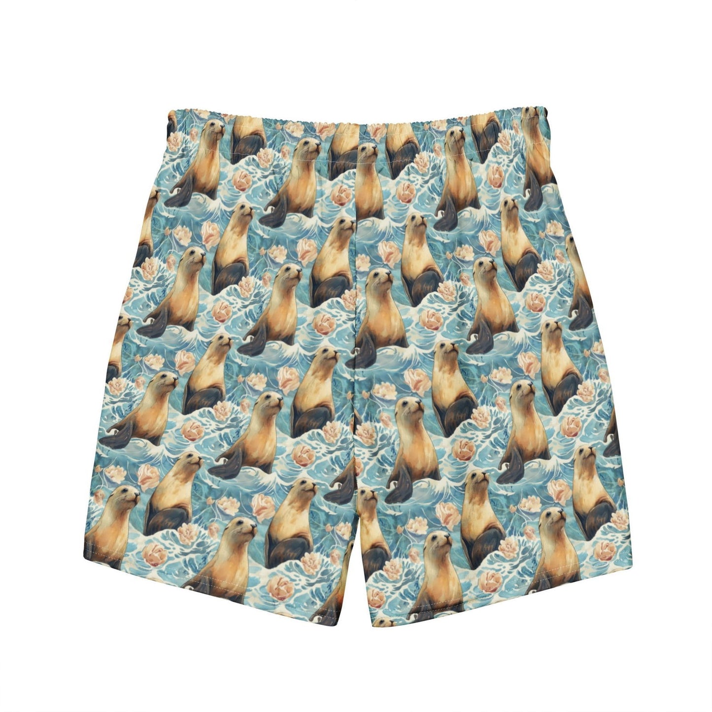 Seaside Sea Lion Men's Swim Trunks - Salinity Swimwear -    - #tag1# - #tag2# - #tag3# - #tag4#