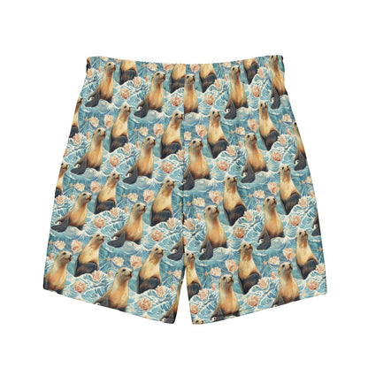 Seaside Sea Lion Men's Swim Trunks - Salinity Swimwear -    - #tag1# - #tag2# - #tag3# - #tag4#