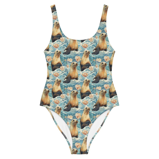 Seaside Sea Lion One-Piece Swimsuit - Salinity Swimwear