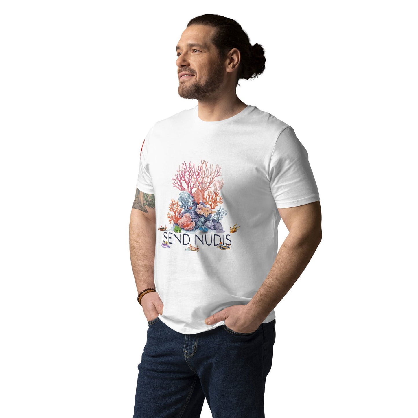 Send Nudis Men's Organic Cotton T-shirt - Salinity Swimwear -    - #tag1#