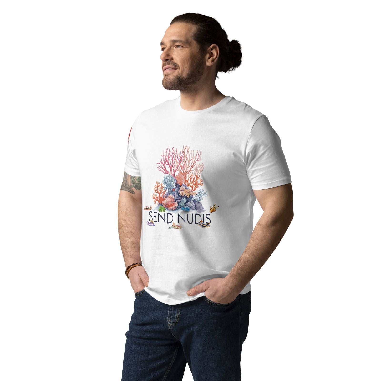 Send Nudis Men's Organic Cotton T-shirt - Salinity Swimwear -    - #tag1#