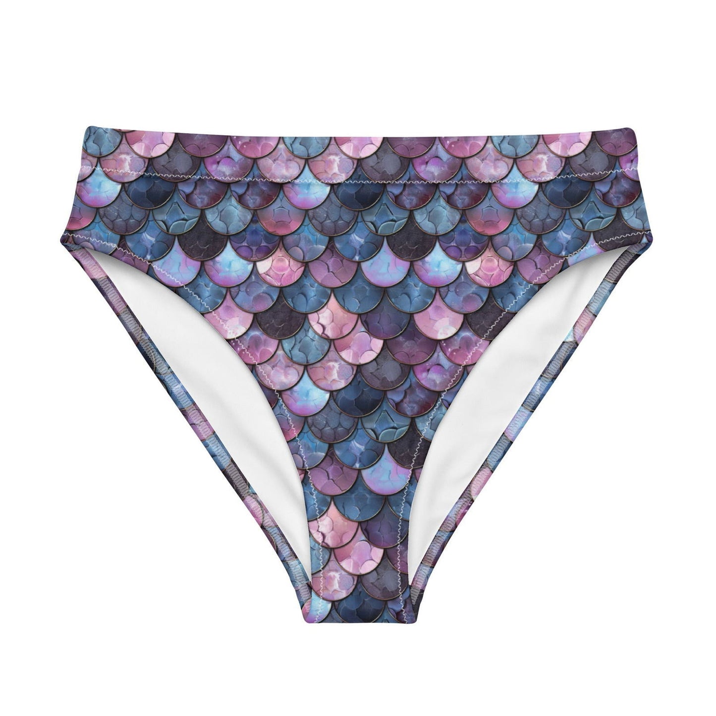 Shadowy Sea Siren Eco High-Waisted Bikini Bottom - Salinity Swimwear