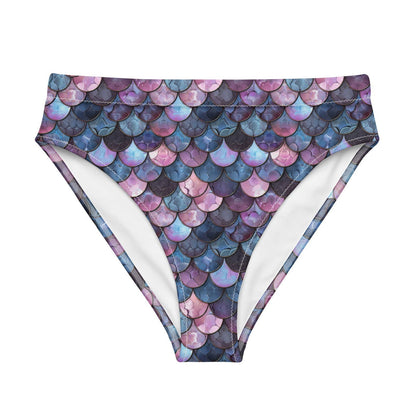 Shadowy Sea Siren Eco High-Waisted Bikini Bottom - Salinity Swimwear