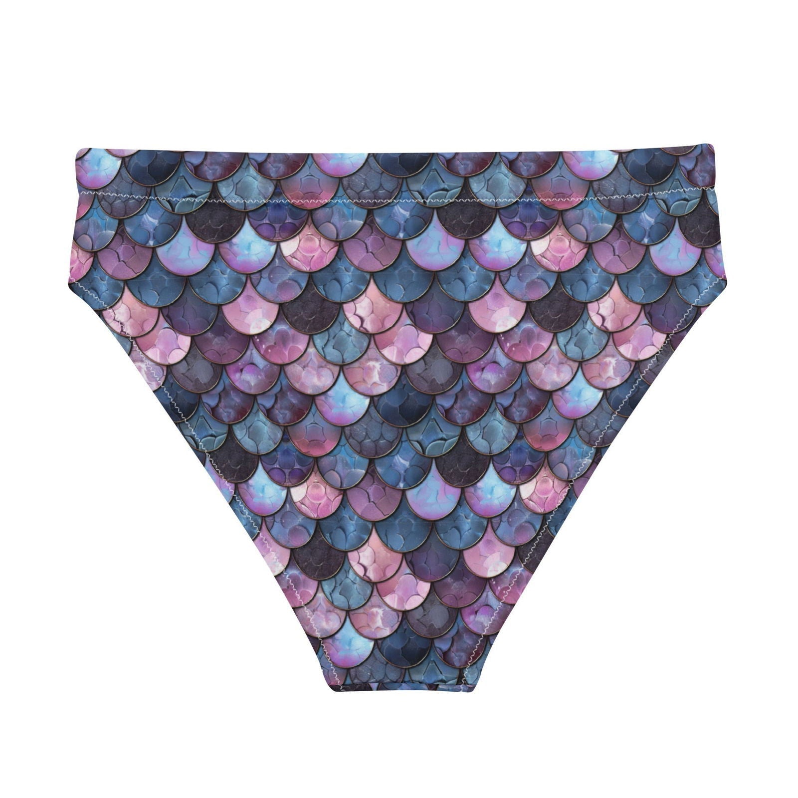 Shadowy Sea Siren Eco High-Waisted Bikini Bottom - Salinity Swimwear