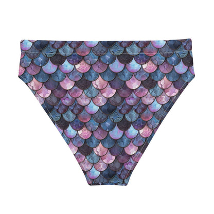 Shadowy Sea Siren Eco High-Waisted Bikini Bottom - Salinity Swimwear