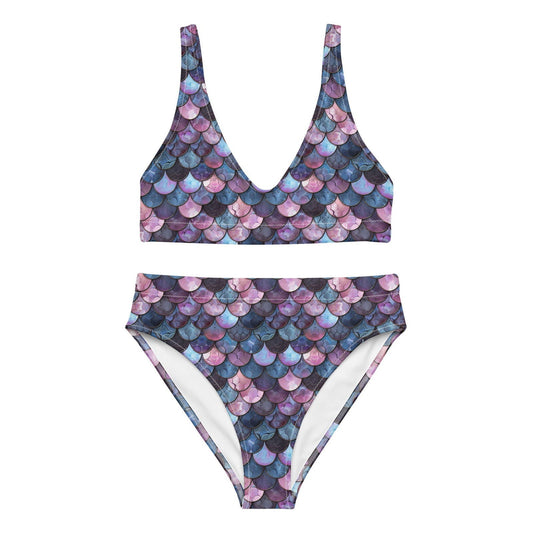 Shadowy Sea Siren Eco High-Waisted Bikini Set - Salinity Swimwear