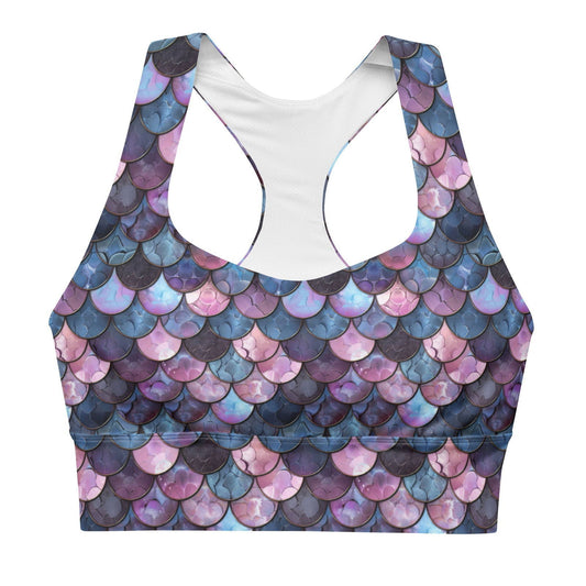 Shadowy Sea Siren Eco Sports Bra Top - Salinity Swimwear
