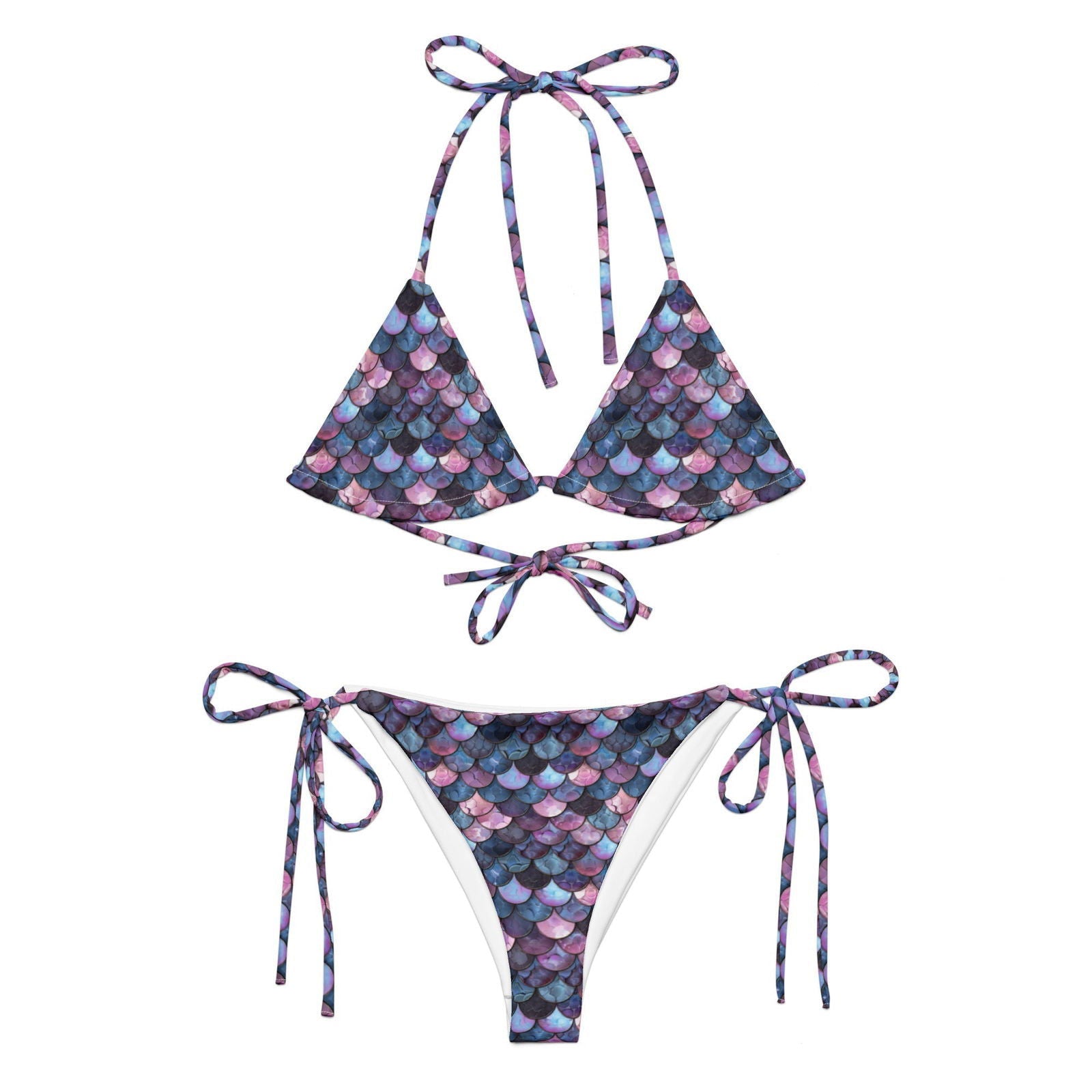 Shadowy Sea Siren Eco String Bikini Set - Salinity Swimwear