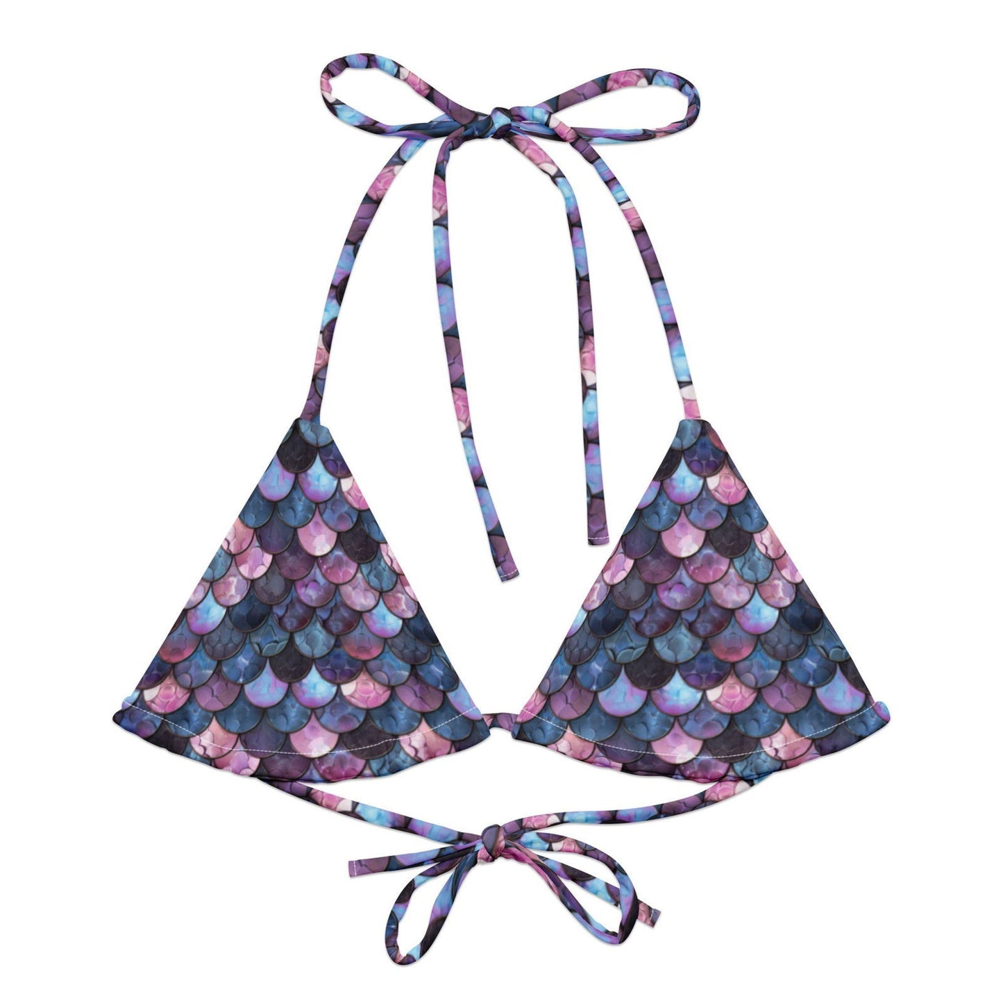 Shadowy Sea Siren Eco String Bikini Top - Salinity Swimwear