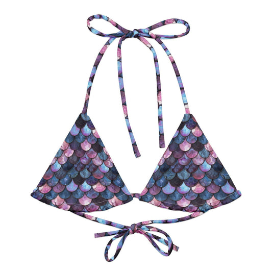 Shadowy Sea Siren Eco String Bikini Top - Salinity Swimwear