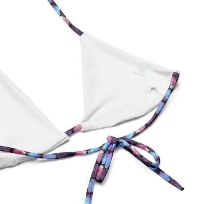 Shadowy Sea Siren Eco String Bikini Top - Salinity Swimwear