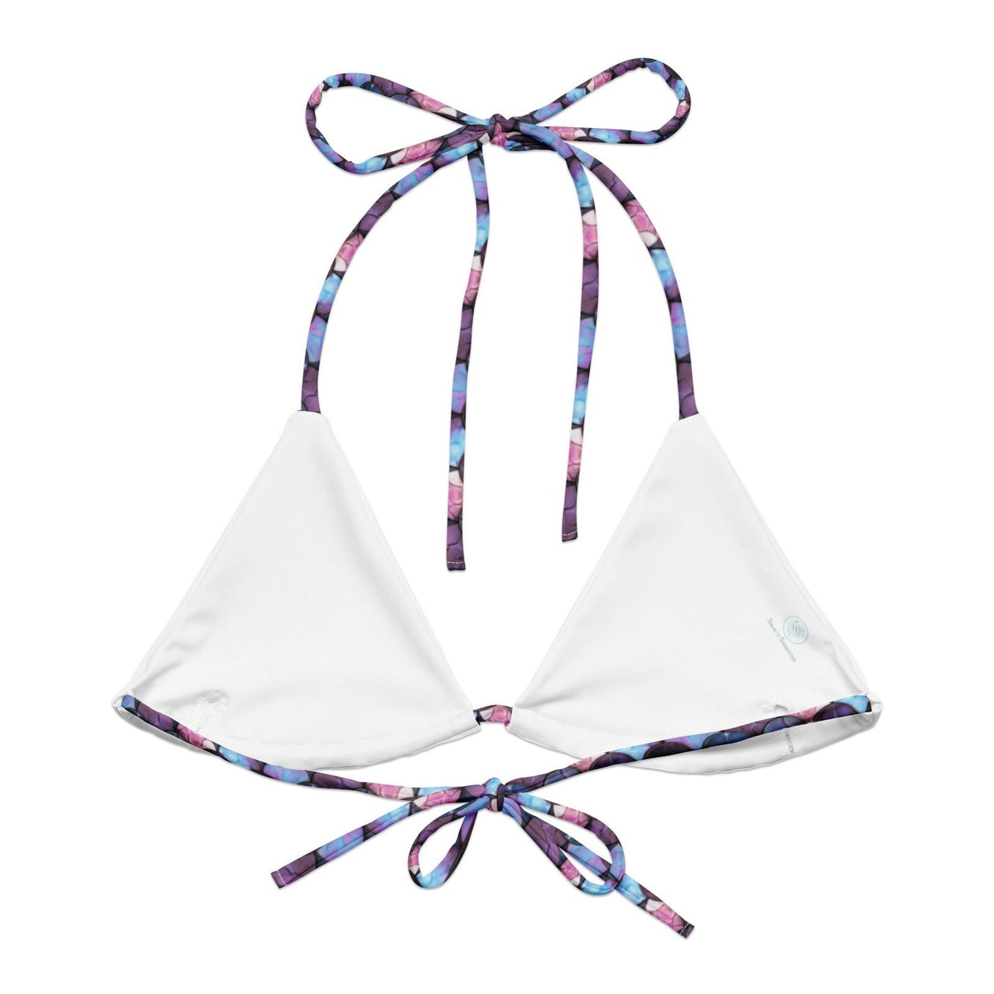 Shadowy Sea Siren Eco String Bikini Top - Salinity Swimwear