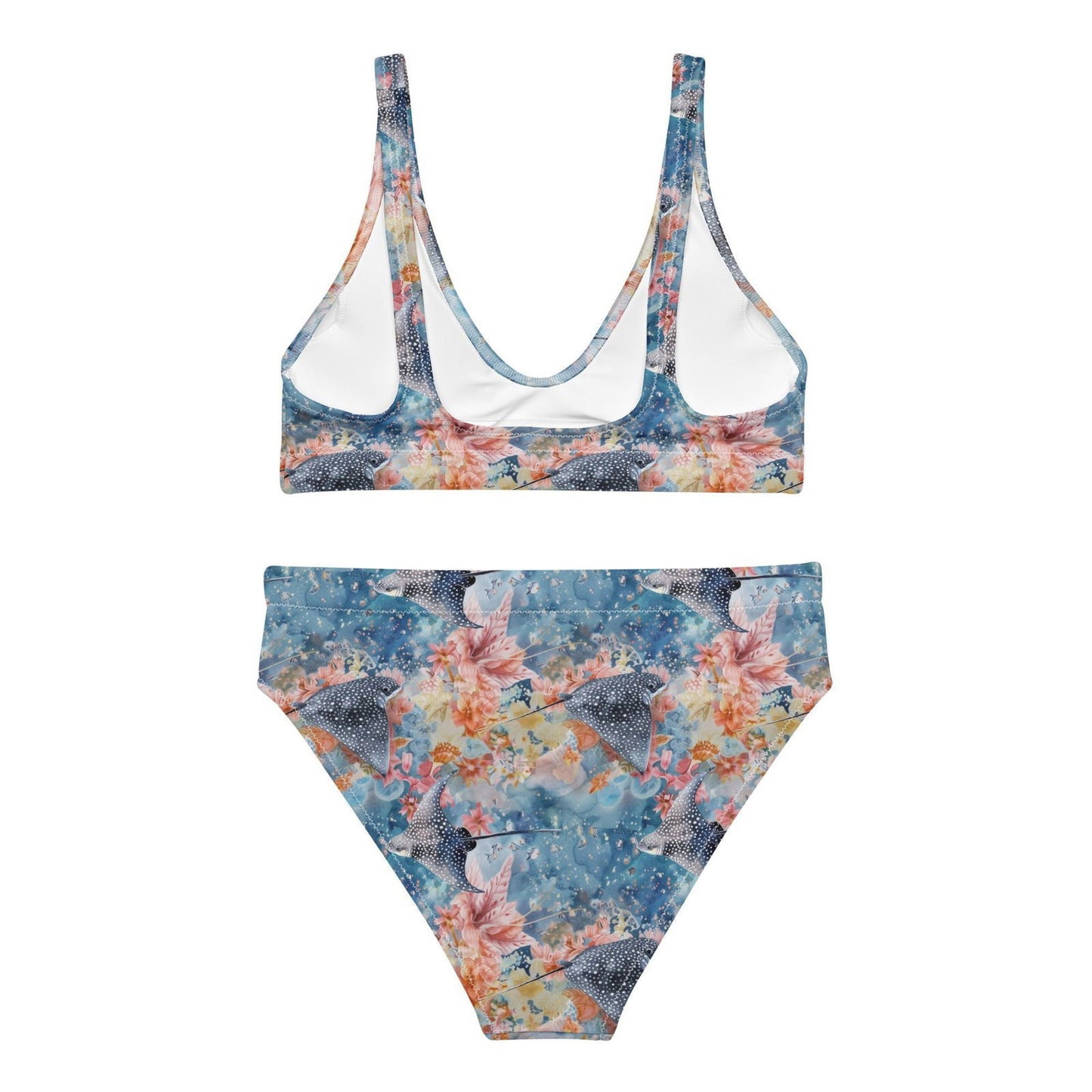 Spotted Eagle Ray Eco High-Waisted Bikini Set - Salinity Swimwear