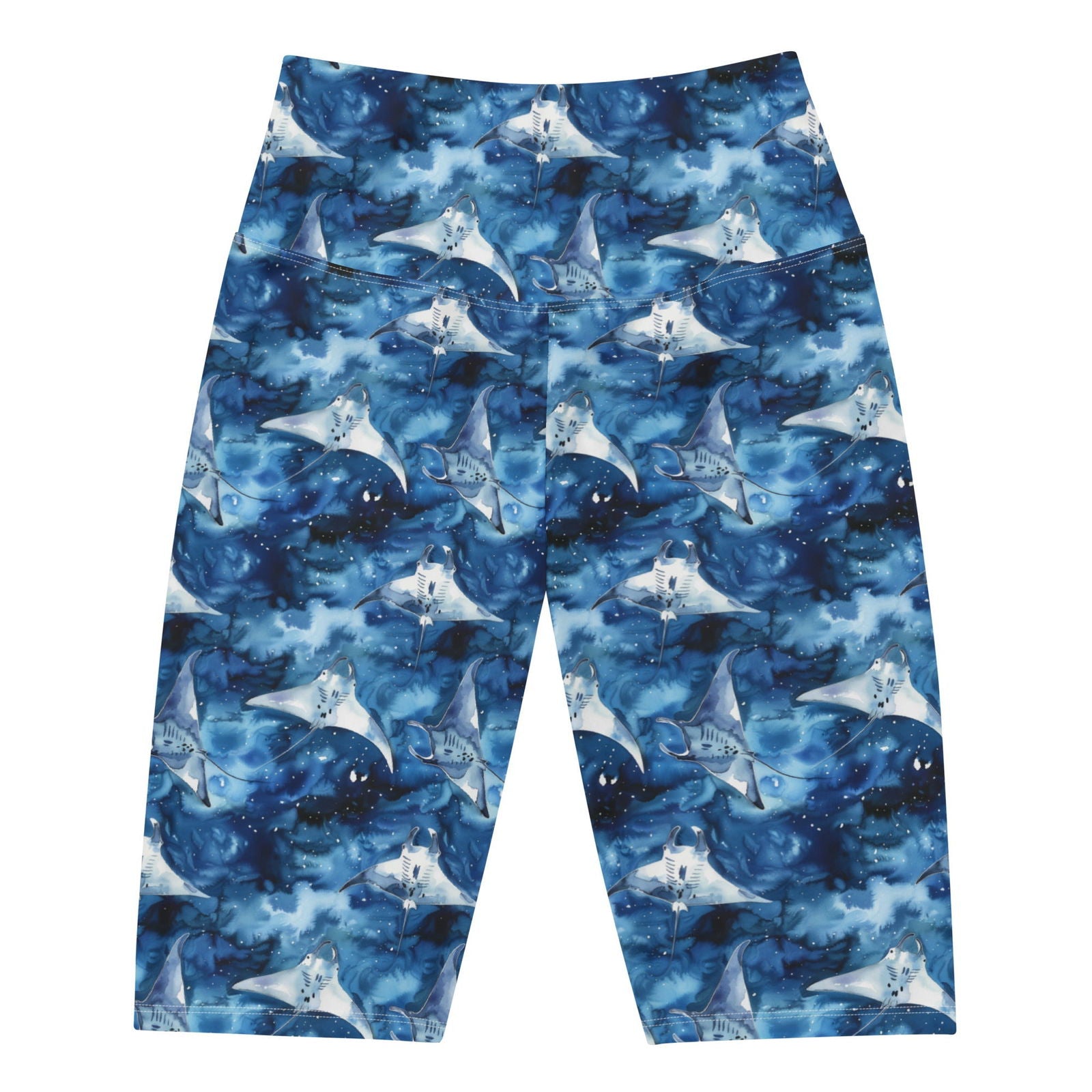 Starry Manta Ray Dance 8" Inch Dive Shorts - Salinity Swimwear - Shorts   - #tag1# - #tag2# - #tag3# - #tag4#