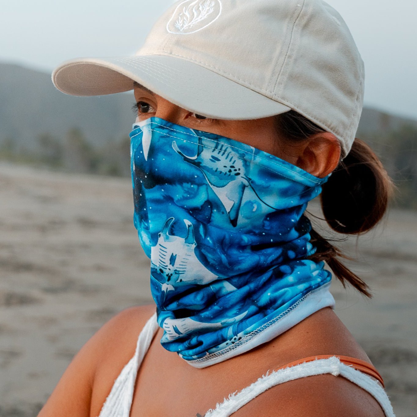 Starry Manta Ray Dance Buff - Salinity Swimwear