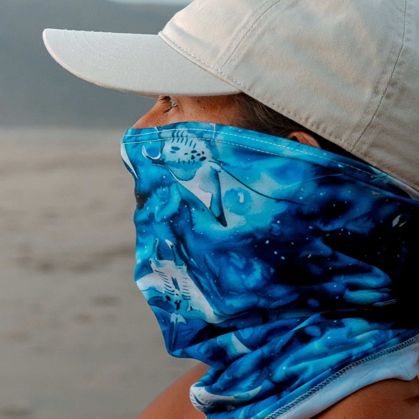 Starry Manta Ray Dance Buff - Salinity Swimwear
