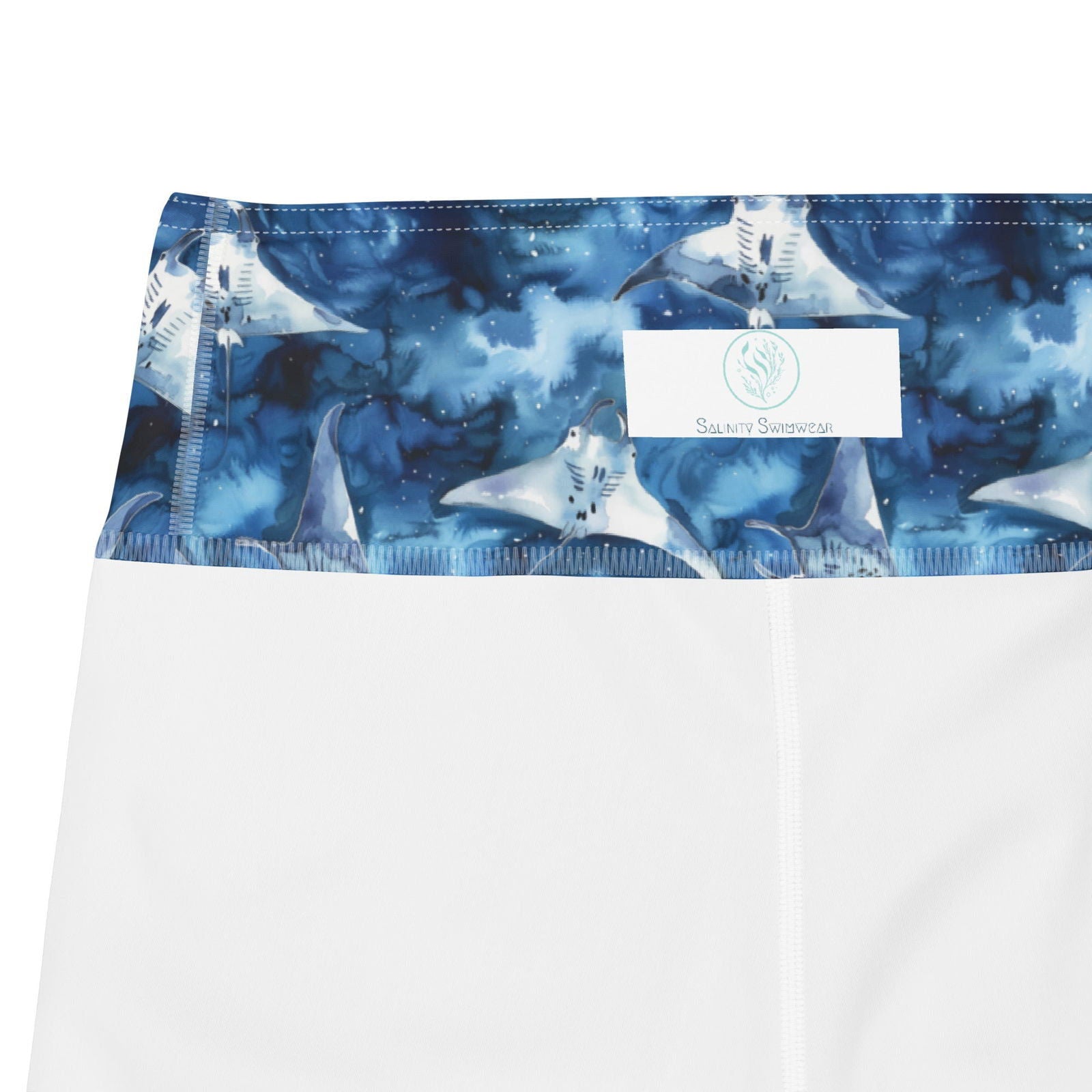 Starry Manta Ray Dance Capri Swim Leggings - Salinity Swimwear