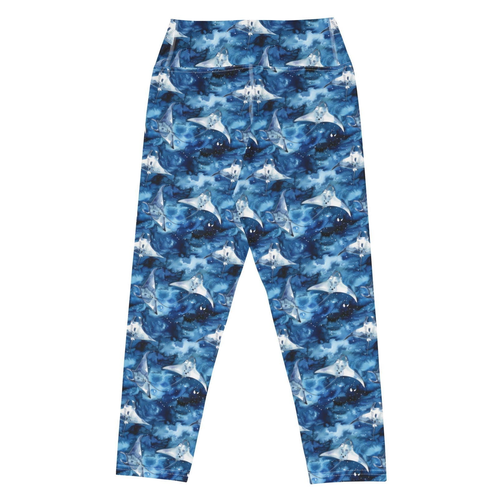 Starry Manta Ray Dance Capri Swim Leggings - Salinity Swimwear
