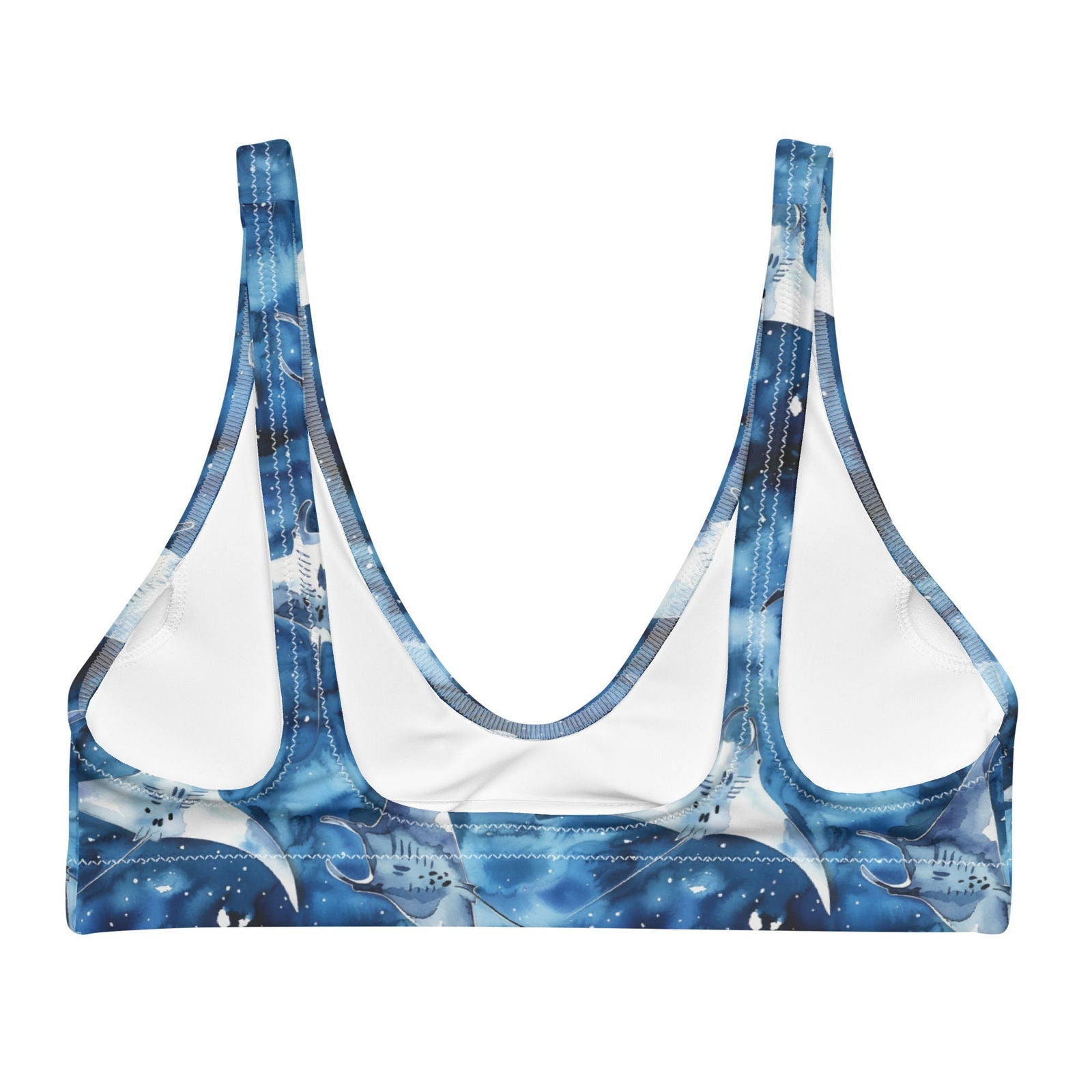 Starry Manta Ray Dance Eco Bikini Top - Salinity Swimwear