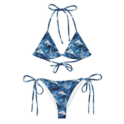 Starry Manta Ray Dance Eco String Bikini Set - Salinity Swimwear