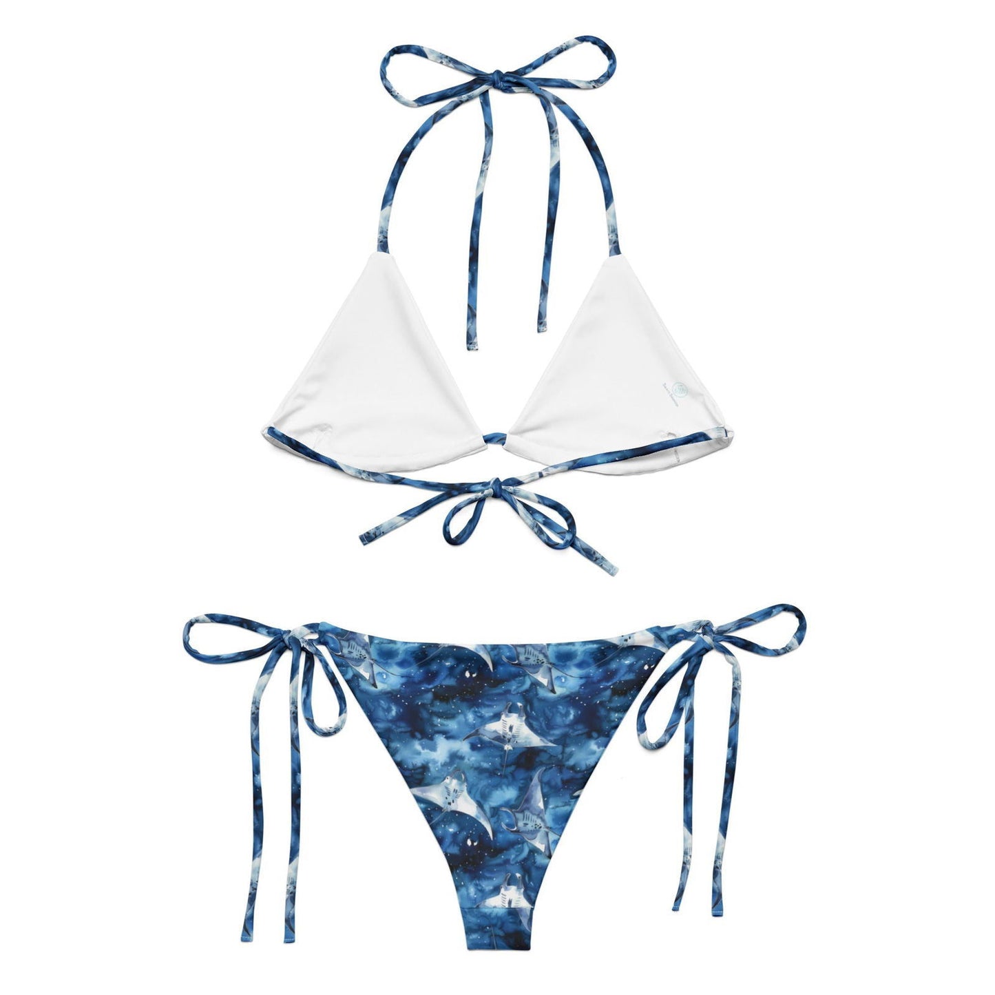 Starry Manta Ray Dance Eco String Bikini Set - Salinity Swimwear